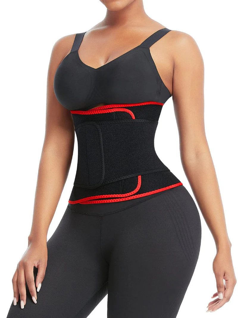 Breathable Compression Silhouette Sweat Band Red