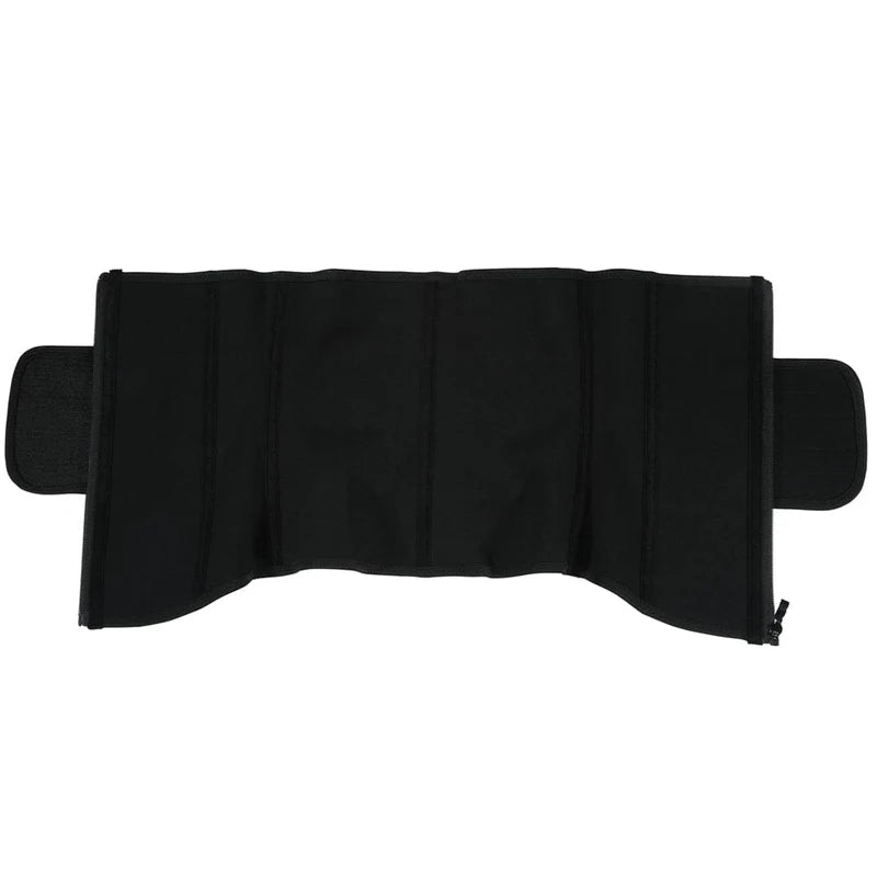 7 Steel Boned  Zipper Latex Waist Trainer with Adjustable Belt