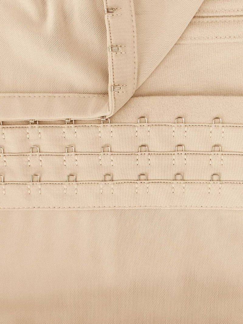 High Compression 15 Built-in Steel Bone Tummy Control Waist Trainer Nude